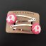 Pink Elephant barrettes hair clips