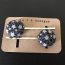 Star fabric covered button bobby pin pair, Star hair pin, star hair accessory