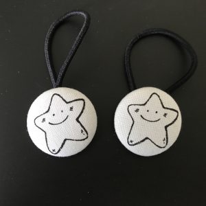 Star hair ties, star elastic hair ties-pair