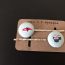 Sushi, sushi bobby pin, Sushi  fabric covered button bobby pin pair